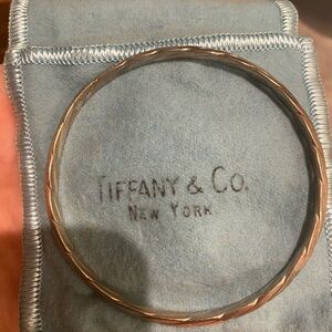 Authentic Vintage Tiffany & Co sterling twisted braided bangle bracelet